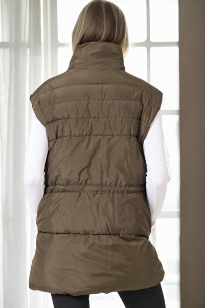 Dewberry Z6747 Vest-Khaki-1