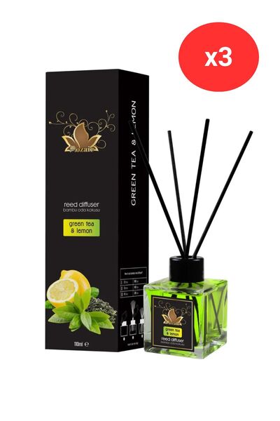 Mozaik Odorizant de cameră Mozaic cu aromă de ceai verde și lămâie - 100 ml x3