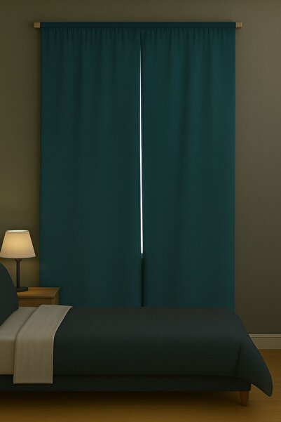 proevteks Karartma Güneşlik Blackout Fon Perde - Işığı ve Güneşi Engeller - Düz Dikim