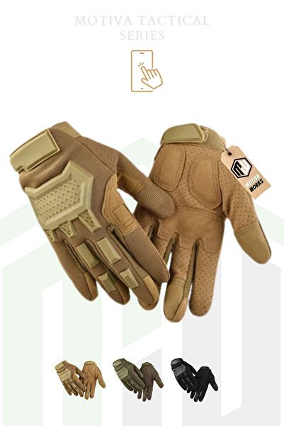 Motiva Tactical Gloves Runy Desert Soft Silicone Protected Work Safety Motorcycle Cycling Gloves
