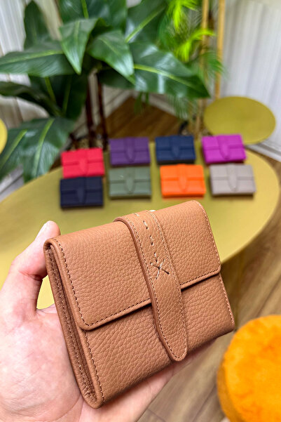 CüzCan Lily Taba Genuine Leather Women's Wallet Is Polite, Stylish and Convenient