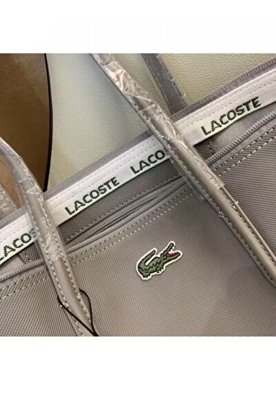 LACOS Women's Concept Fashion Versatile Large Capacity Zipper Handbag Tote Bag Shoulder Bag grey