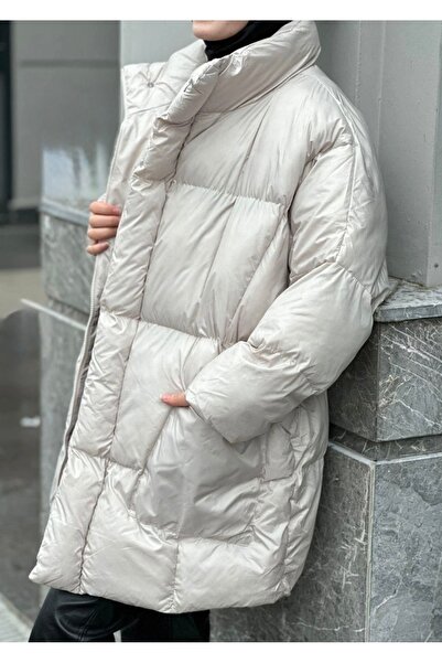 Suedcollection Pocket Detailed Inflatable Coat