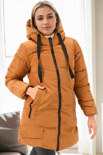 Dewberry Z9773 Coat-Tan