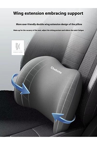 GENERAL Car Neck and Back Cushion Lumbar Support Pillow for Office Chair and Car Seat