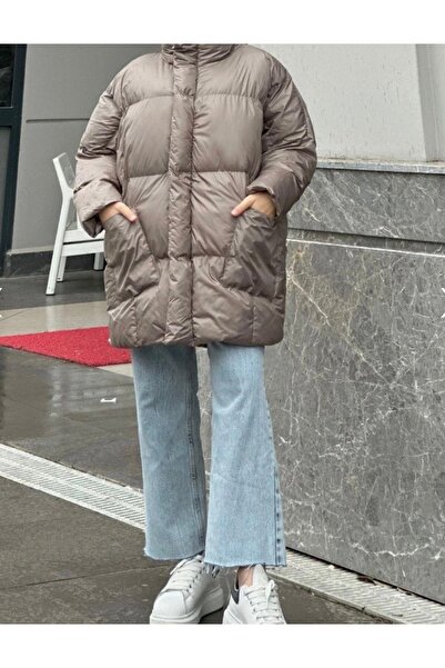 Suedcollection Pocket Detailed Inflatable Coat