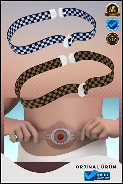 Overbazaar 2 Adet Kolostomi Kemer Bandı – Ayarlanabilir, Esnek ve Nefes Alabi...