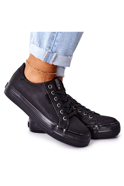 Big Star Shoes Women's sneakers on a platform Big Star II274345 Black 37