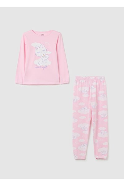 Ovs Girls' pink cotton pyjamas