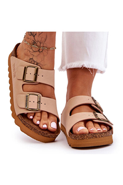 Big Star Shoes Women's slippers Big Star LL274478 Beige 37