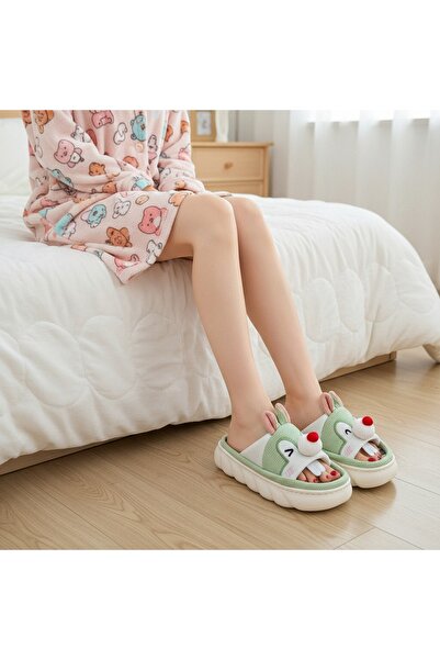 OEM Cheerful slippers for women, Open-toe slippers, Bunny model, P2076