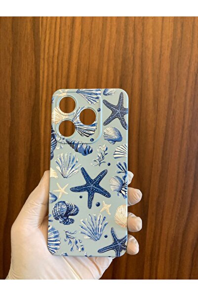 Newon Tecno Spark 10 Sea Shell Star Printed Inside Velvet Premium Silicone Phone Case (Ki5Q)