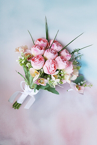 Yapay Çiçek Deposu Set de 2 buchete de mireasă de vis etern