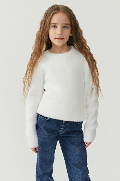 PAULMARK Girl's Soft Textured Knitwear Sweater