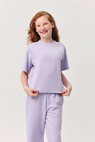 PAULMARK Fata cusături contrastante li tricou