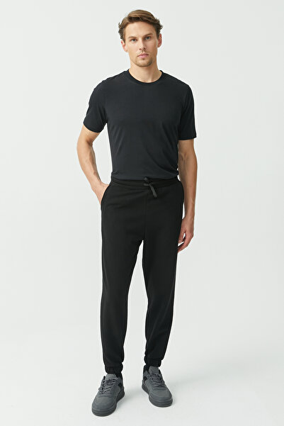 PAULMARK Tie-Waist Sweat Bottoms