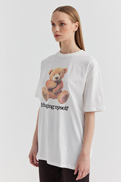 PAULMARK Γυναικείο μπλουζάκι με στάμπα αρκουδάκι