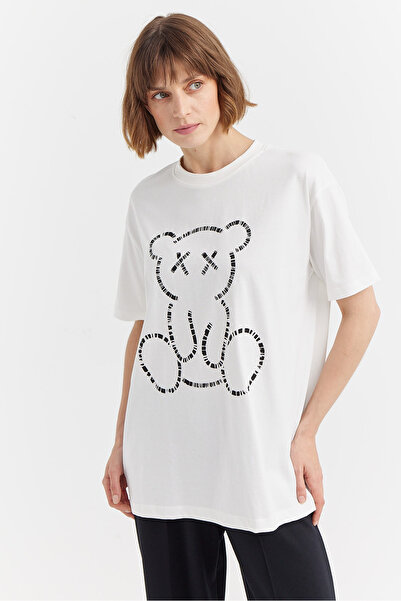 PAULMARK Γυναικείο μπλουζάκι με τύπωμα Basic