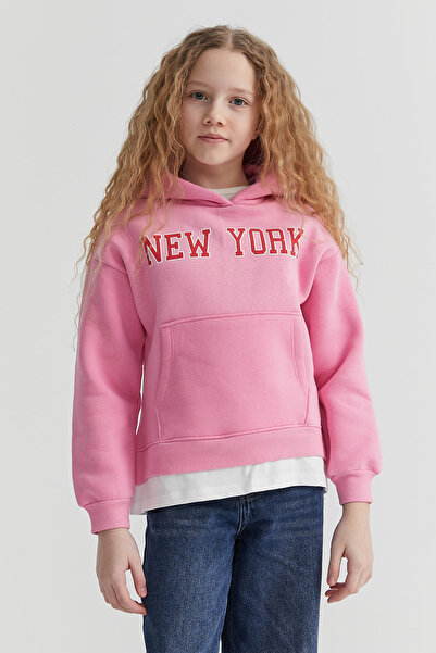 PAULMARK Pulover cu glugă pentru fetiță