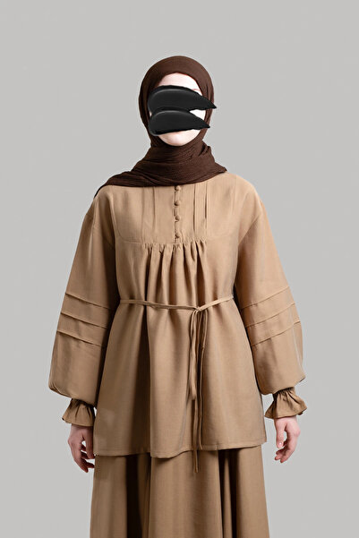 Lemaye Ribbed Tenselsoft Tunic - Milk Coffee