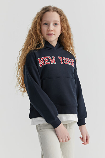 PAULMARK Світшот для дівчинки з капюшоном