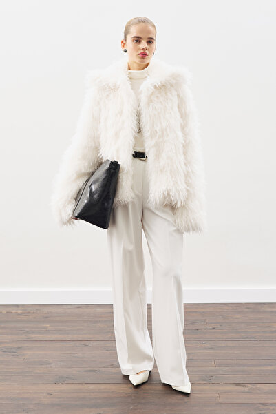 Manuka Mara Fur Jacket Ecru