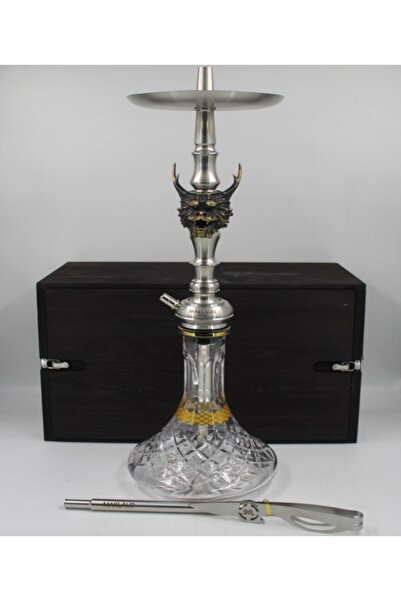 MAKLAUD D15 gri Çelik Nargile Takımı