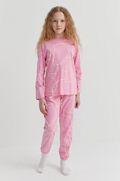 PAULMARK Σετ πιτζάμες με μακρυμάνικο σχέδιο για κορίτσια
