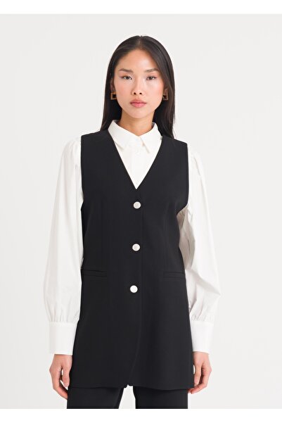 Armağan سترة طويلة بأزرار