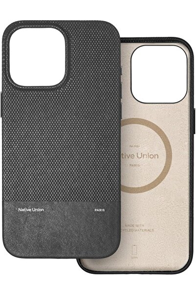 Native Union جراب جلدي كلاسيكي (RE) مع MagSafe لهاتف Apple iPhone 16 Pro Max (6.9 بوصة) - أسود