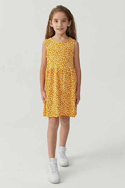 PAULMARK Girl's Sleeveless Patterned Dress