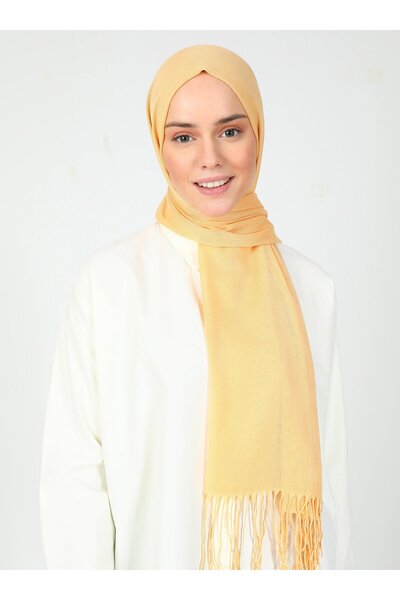 Mervin Şal Pashmina Shawl - Honey Foam -