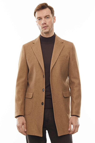 PAULMARK Ανδρικό κοντό παλτό από κασμίρ