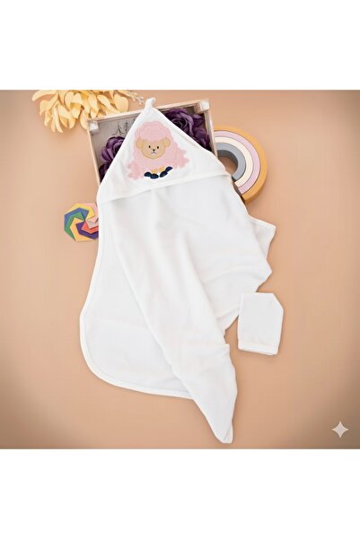 Murat Baby Havlu ve keseli set. Bebek banyo havlusu