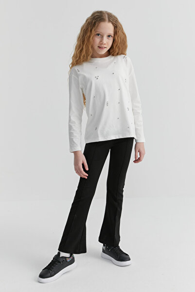 PAULMARK Κοριτσίστικο κολάν με ραφή μπροστά