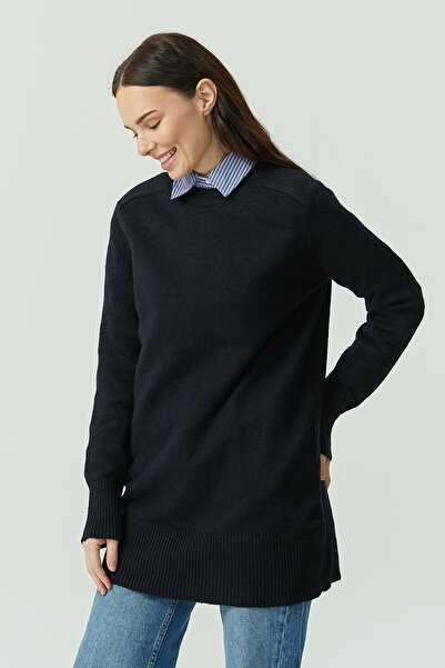 PAULMARK Γυναικείο πλεκτό τούνικ με λαιμόκοψη