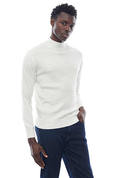 PAULMARK Men's Half Turtleneck Patterned Knitwear