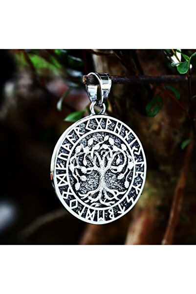 Viking Nordic Mythology Raven Tree of Life S+ Quality 316L Stainless Steel Non-Tarnish Necklace