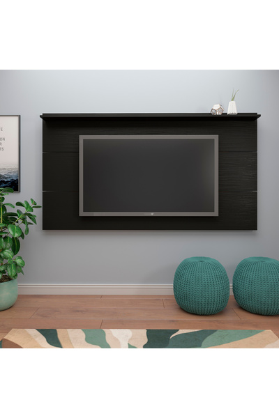 ARTLY وحدة تلفزيون جدارية انيقة فخمة لغرف المعيشة والمنزل لون اسود 180*98*15