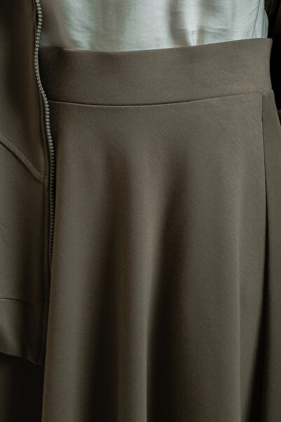 Lemaye Еластична плисирана пола - салвия