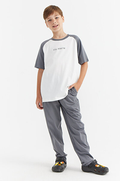 PAULMARK Σετ Πιτζάμες με τυπωμένο κείμενο για αγόρι