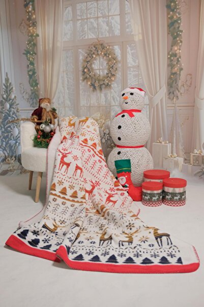 Apricitas HOME Kış Masalı Pamuk Battaniye (150x200 cm)