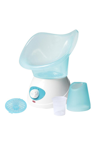 HALAMODO جهاز بخار الوجه باللونين الأزرق والأبيض