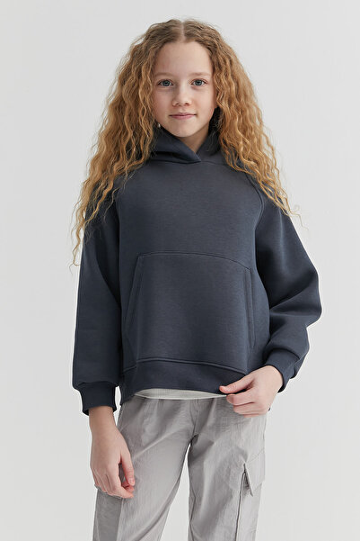 PAULMARK Світшот для дівчинки з капюшоном