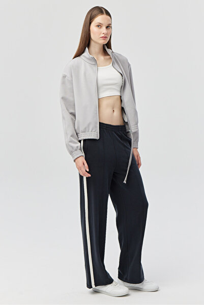 PAULMARK Women's Striped Soft Textured Sweat Pants