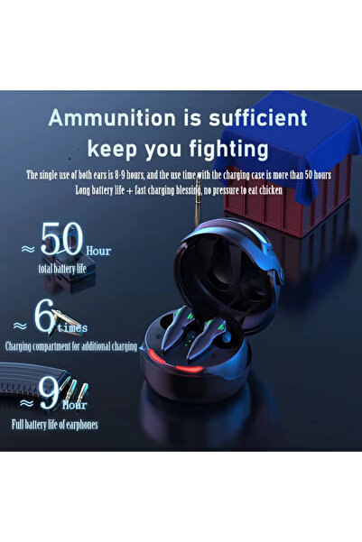 Generic TWS ANC Gaming Earbuds: Low Latency, In-Ear, True Stereo Sound, Intelligent Noise Cancellation