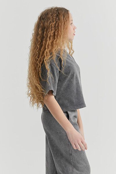 PAULMARK Girl's T-Shirt with Stitching Detail