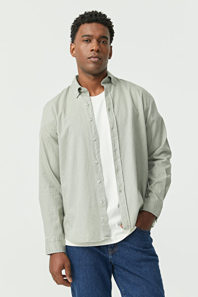 PAULMARK Κανονικό πουκάμισο με κουμπιά στο γιακά