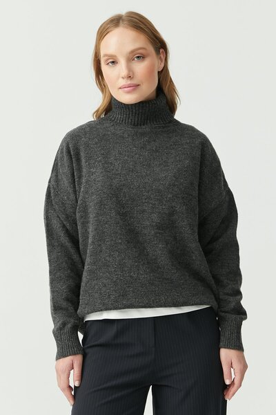 PAULMARK Women's Oversize Turtleneck Sweater