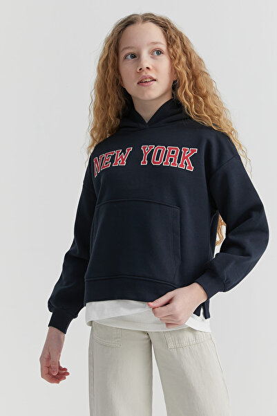 PAULMARK Світшот для дівчинки з капюшоном